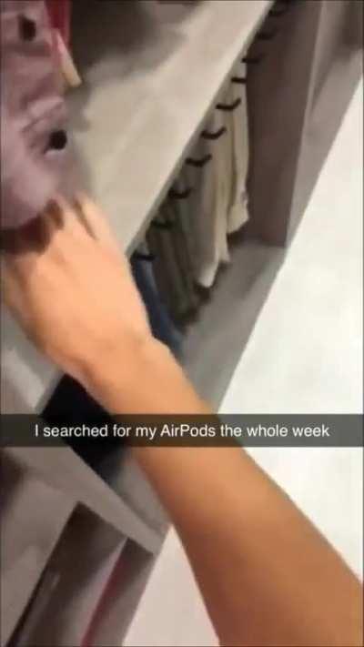 This person found out their dog ate their air pods.