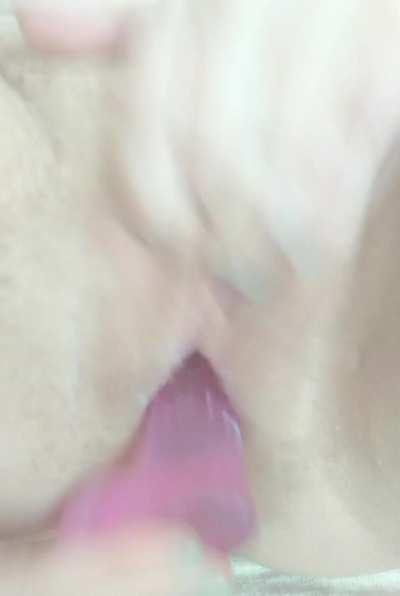 Let's try this again (imgur took my gif down)! Two truths and a lie: 1. I'm normally much louder when I cum. 2. I cleaned up my grool afterward, like a good girl. 3. I regret posting this 😘