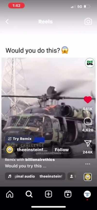 Just a guy doing guy things nothin to see here