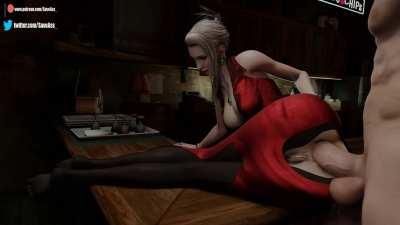 Scarlet gets fucked on the table (SaveAss) [Final Fantasy 7]