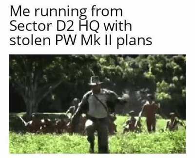 Help! I got the plans to the secret PW Mk II and now they're after me!