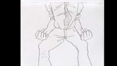 Hi! This is a chainsawman animation I just made. I don't have a computer so it's made the traditional way.