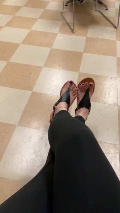 Secretly teasing in the break room