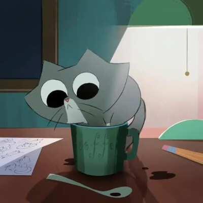 Couldn't post on eyebleach, so I thought y'all might enjoy coffee cat