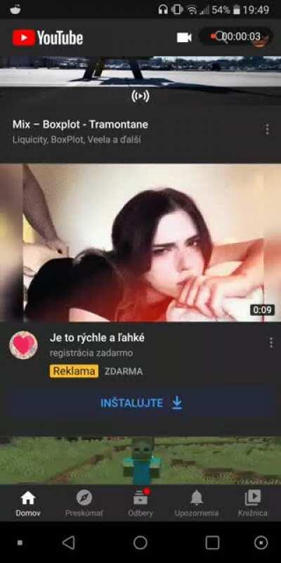 This Youtube porn ad i just got...