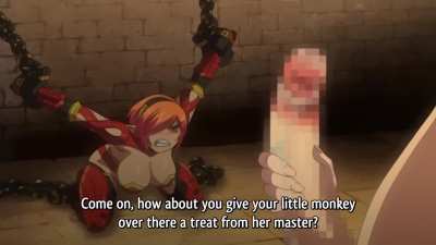 Young monk cumming after being dominated