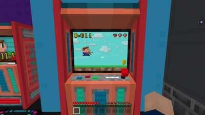 I made a functional arcade game in Minecraft!