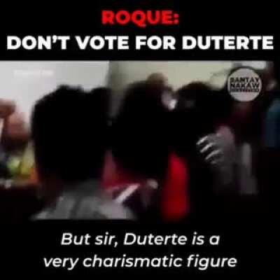 Roque was against duterte