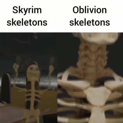The Chad Oblivion Skeleton