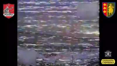 FPV drones of the Ronin operators of the 65th brigade hit 3 launchers for the Buk-M3 air defense system. February 2025, location not disclosed.