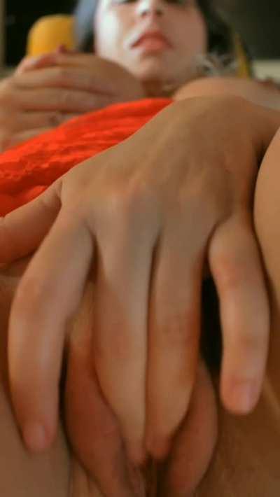 Since I don't have you, I'll spend all day fingering this pussy [46]