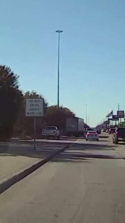 Impatient idiot switches lanes without paying attention