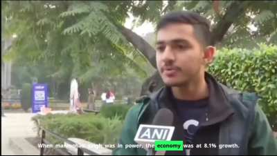 An Indian student talks about how central govt. is misleading Indians on economic projections