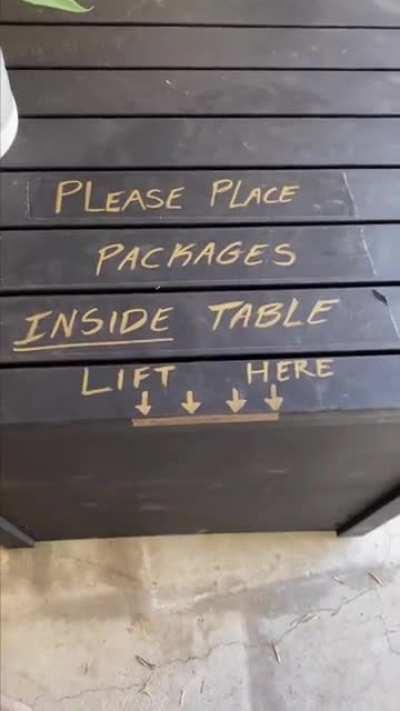 Prevent porch pirates