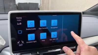 Volkswagen's latest infotainment screen