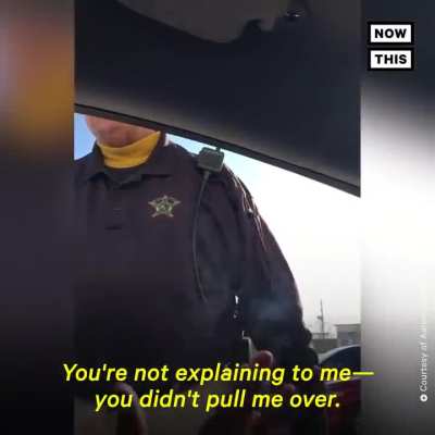 An off-duty cop stops people without any valid reason.