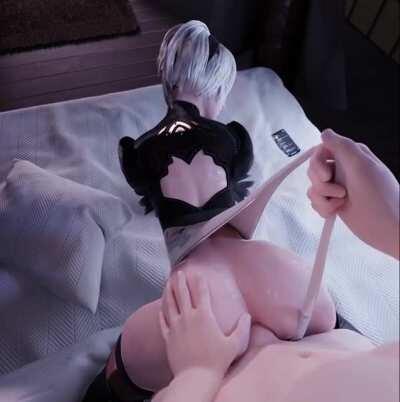 2B And Her Amazing Cloth Physics (No1)