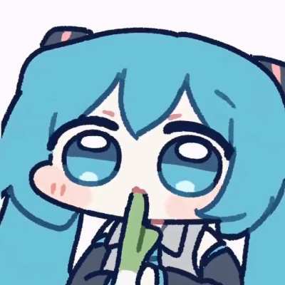 Miku eating her negi (by みらつ)