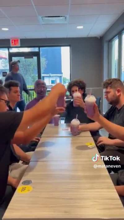 today we gonna be trying the grimace shake