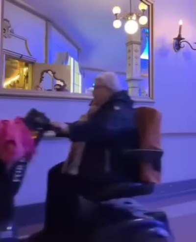 Nice old lady teaching us how to deal with them