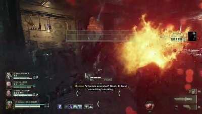 Morrow & Wolfer arguing on Comms during the Transit Hub Assassination mission