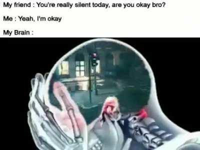 my man having a battle inside