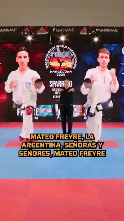 el argentino Mateo Freyre se consagró bicampeón del mundo en taekwondo: