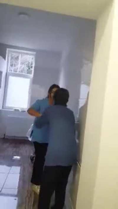 Nurse in Nursing home beats an elderly woman up