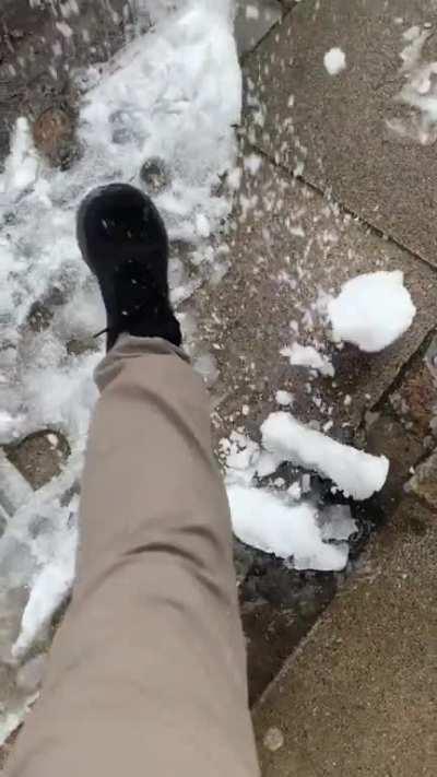 It snowed, so I knew what I had to do.