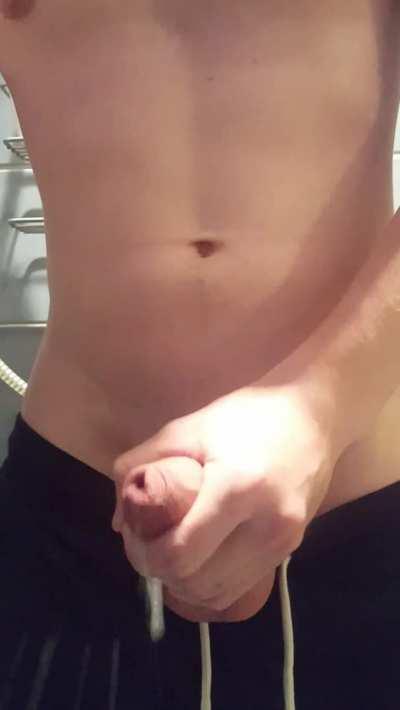 Ever seen someone piss cum before?