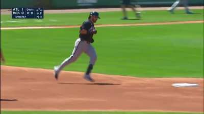 Austin Riley homers off Garrett Crochet over the Monster 💥
