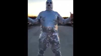 Can I get an F in the chat for tinfoil man?