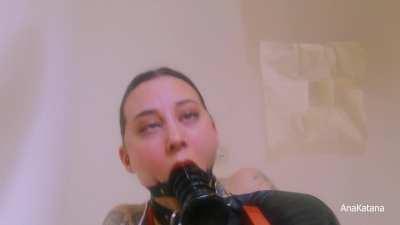 AnaKatana gets tied up, gagged and sodomized