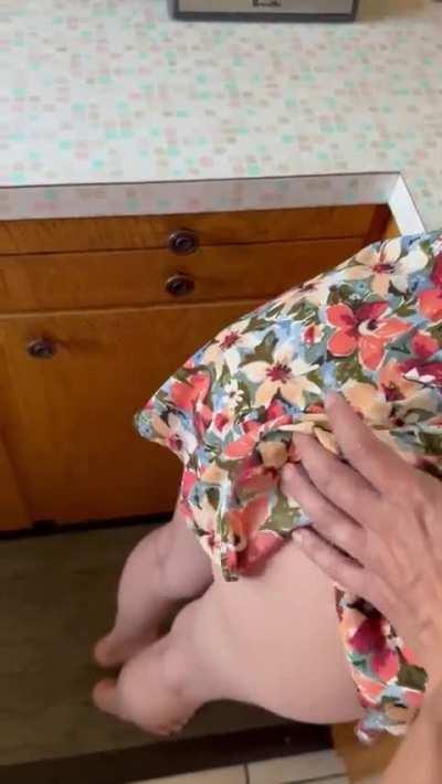 We have a free-use agreement and I caught her on the phone with her mom, wearing this dress with no panties… [MF]