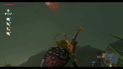 [BOTW] A short compilation of my best Guardian launches, using the bullet-time physics bug.