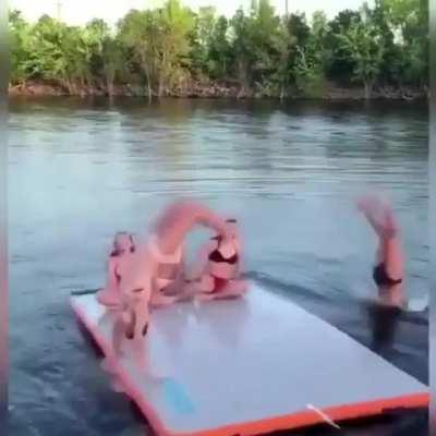 To do a synchronized backflip