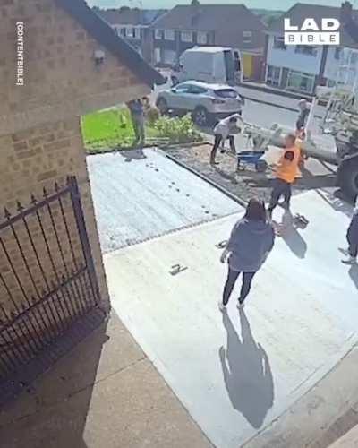 He just wanted to test if it's dry