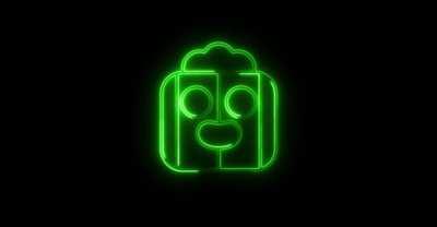 Animated neon spike pin 👀