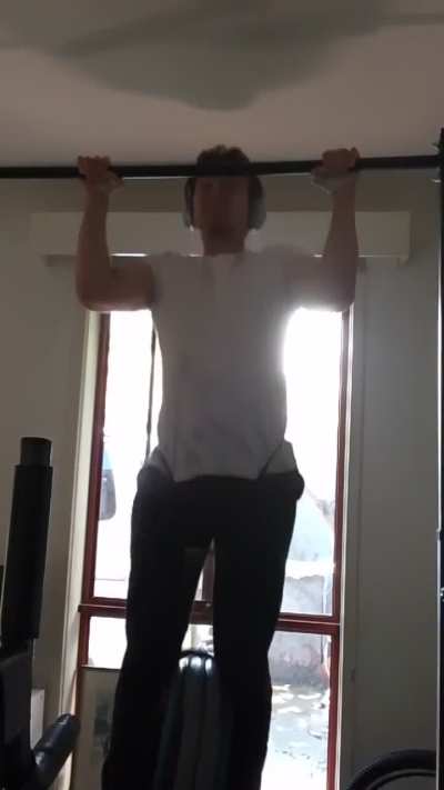 60kg X 3 reps weighted pull ups