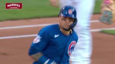 [Highlight] Baez hits a 2 run shot into The Apple on the fifth pitch of the game to start things off