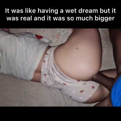 She wouldn’t have had that much fun if it was your cock