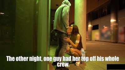 She's a real party girl.