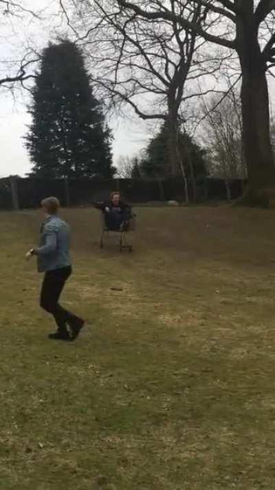 He ended up with a concussion