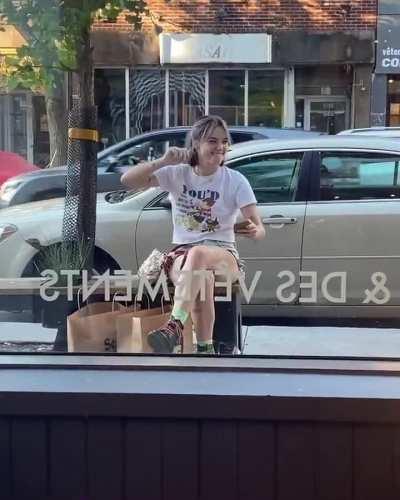 Grooving outside the shops (IG Aug 30 2023)