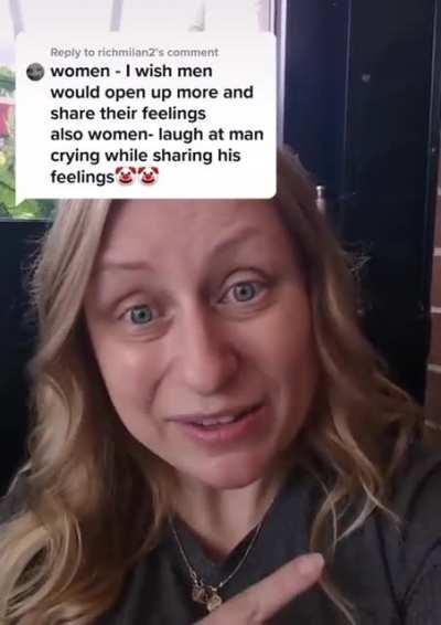 Men who cry are faking it