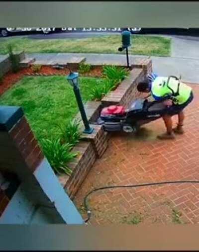 Cut the grass. but it doesn't work well for you