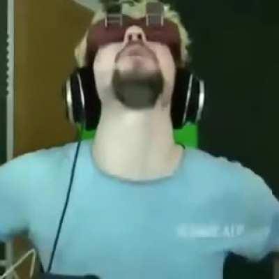 Jack when pewds says that he's doing the liar voice while being a crewmate