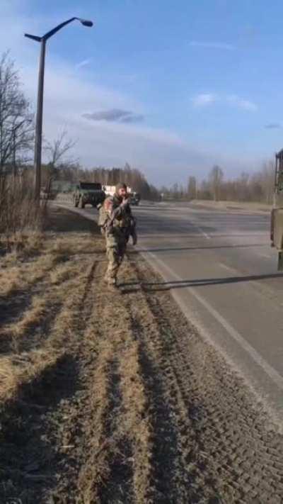 russian troops in Pripyat