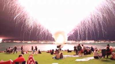 A computer glitch caused the entire 18 minute show to go off in 25 seconds - San Diego, 01/01/2023