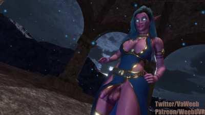 Night elf futa (WeebUVR)